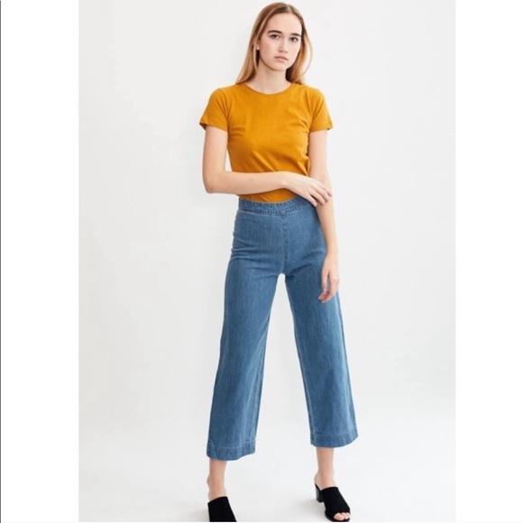Ali Golden Denim - Ali Golden Side-Zip Pants in Denim
